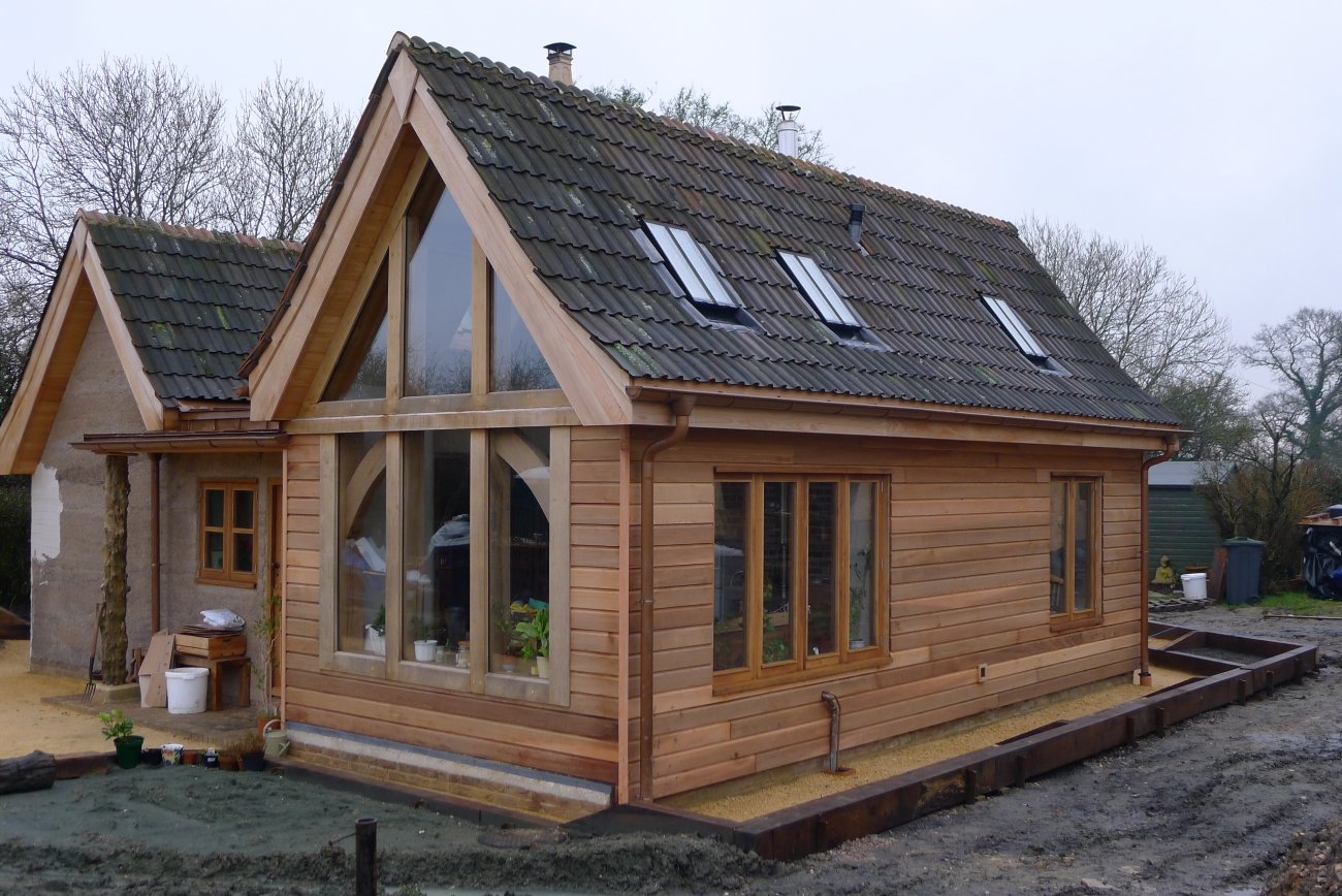 Hempcrete Panel In fill And Solid Walls To Grade II Listed C17 Cottage With New Build Timber