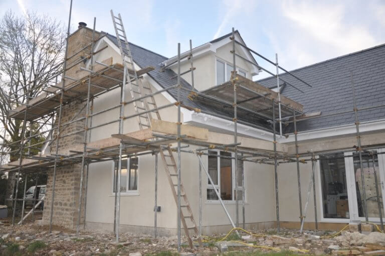 Wood fibre external solid wall insulation and lime render finish - UK ...